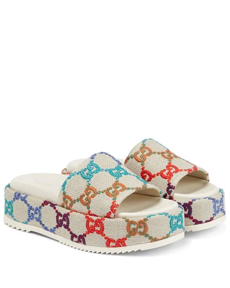 gucci womens slides white|Gucci women's slides clearance sale.